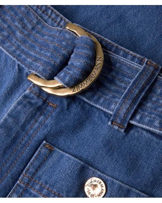 Zimmermann Blue Wide-Leg Jeans