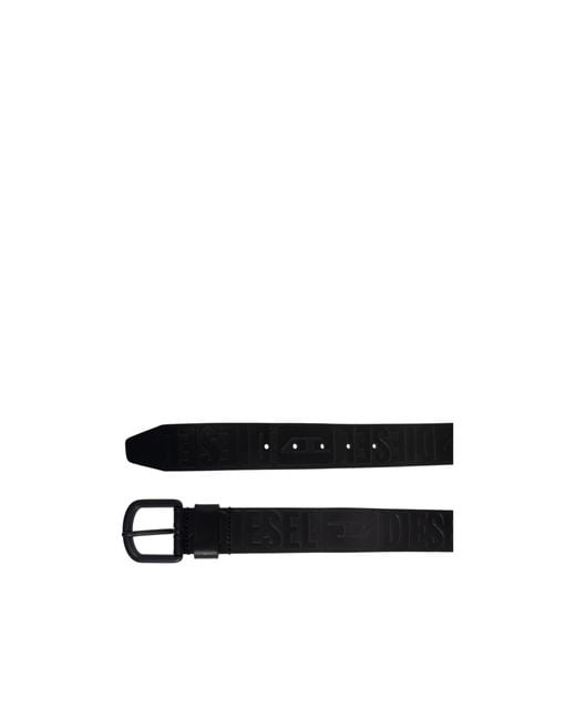 DIESEL White B-Archive Ii Buckle Belt for men