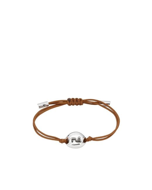 Fendi Multicolor Ff Shell Bracelet for men