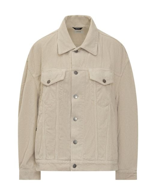 Haikure Natural Collared Button-Up Jacket