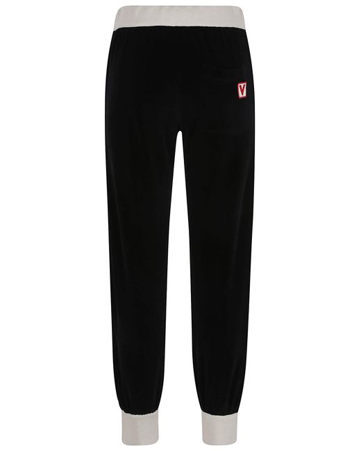 Valentino Black Drawstring Tapered Trousers