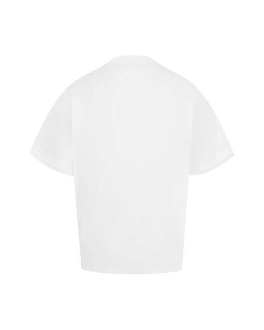 Sacai White Short Sleeved Crewneck T-Shirt for men