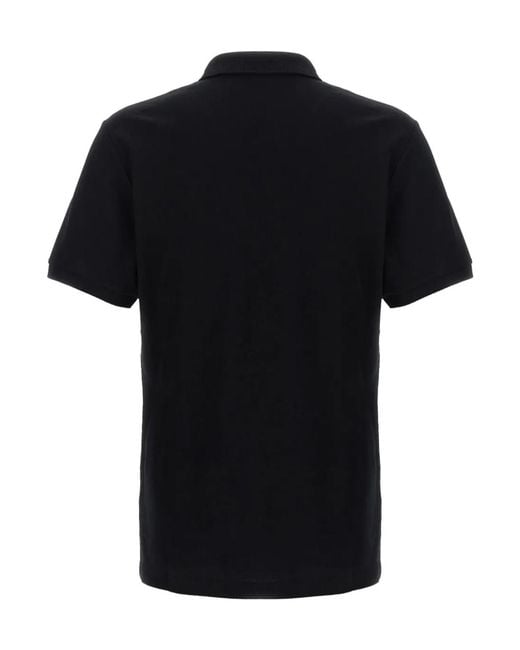 Moschino Black Short-Sleeved Polo Shirt for men