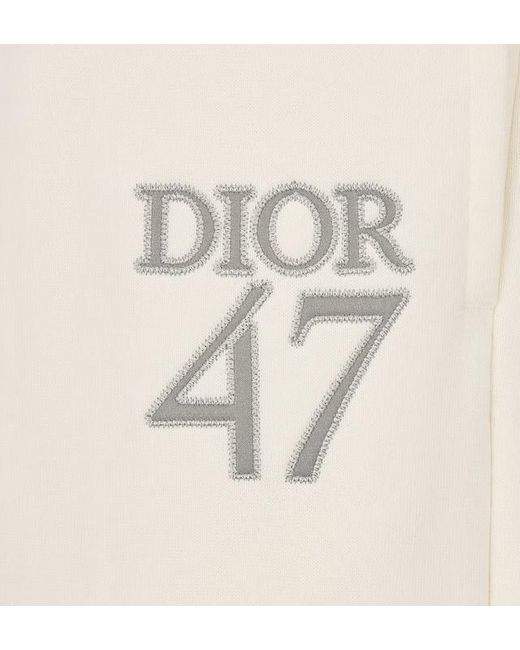 Dior White Logo Logo Sweatpants for men