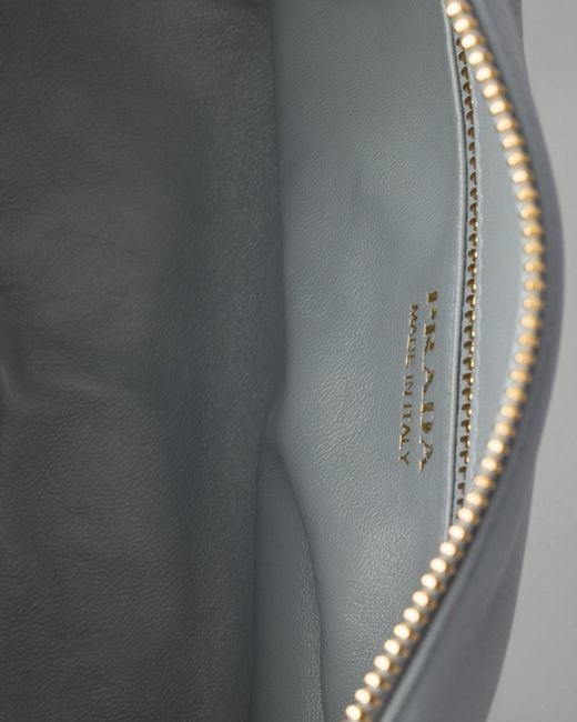 Prada Gray Zipped Medium Tote Bag