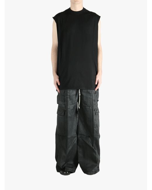 Rick Owens Black Sleeveless Top for men