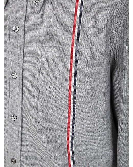Thom Browne Gray Buttoned Jacket for men