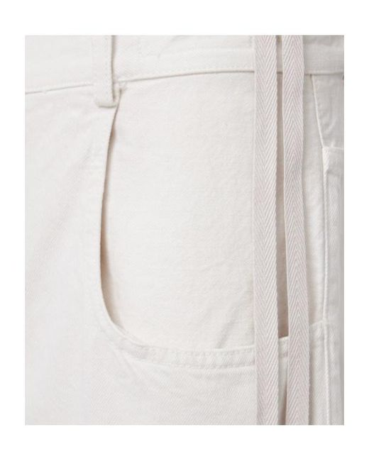Ann Demeulemeester White Michael 5-Pocket High Comfort Pants for men
