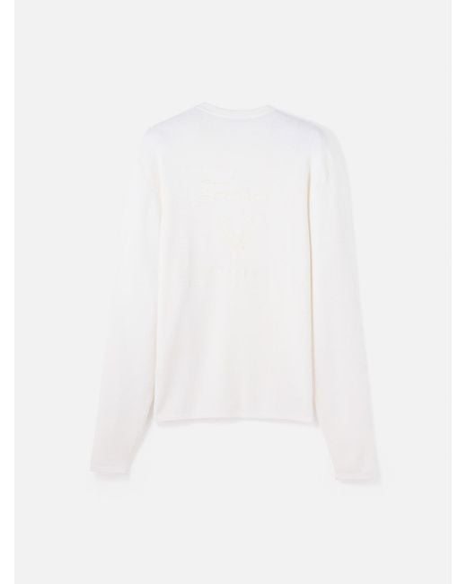 Jacquemus White The Romarin Knit Jumper