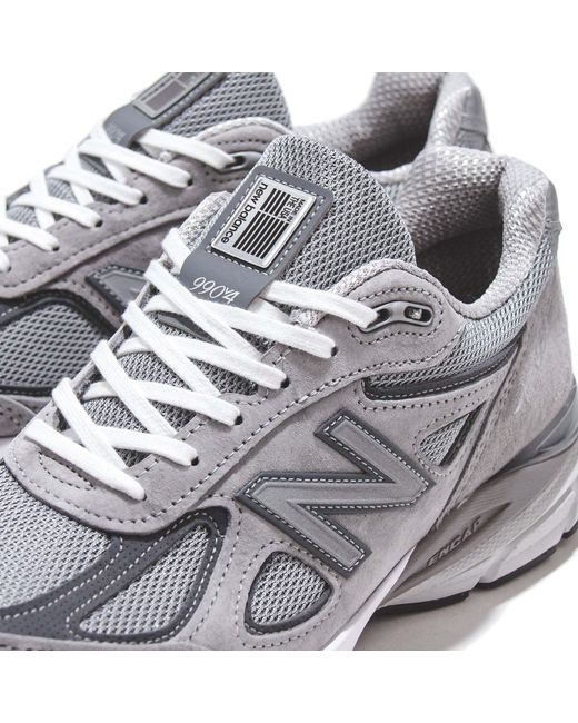 New Balance Gray Lace Up Sneakers for men