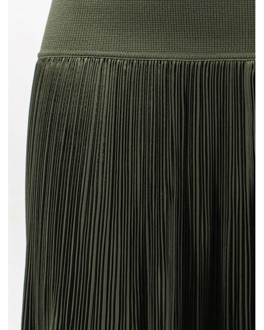 Joseph Green Pleated Elastic-Waist Skirt