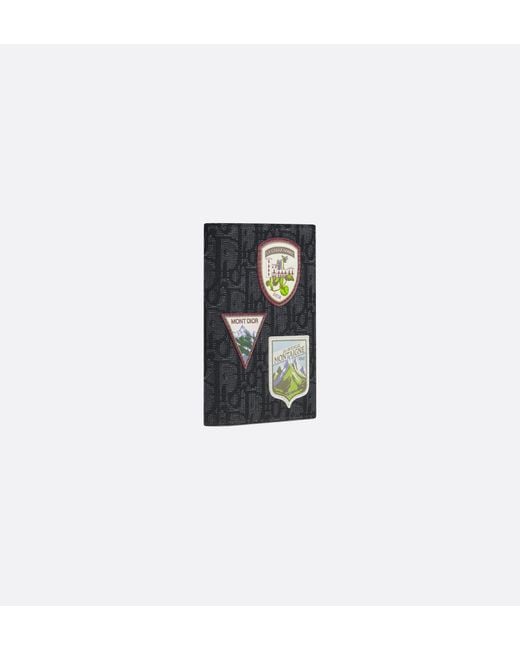 Dior Black Passport Cover for men