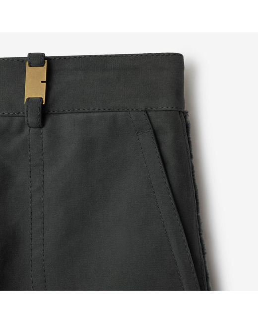 Burberry Gray Belt-Loop Casual Pants