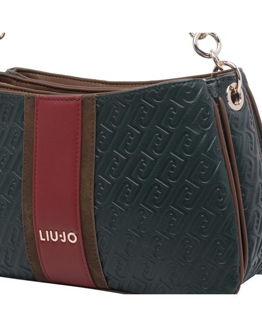 Liu Jo Black Forest Logo Shoulder Bag