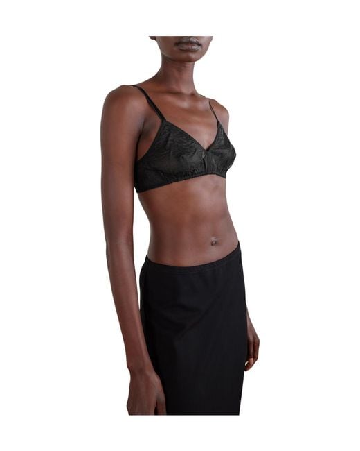 Calvin Klein Black Sheer Mesh Bra