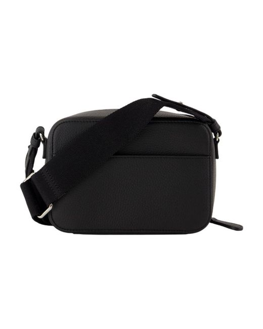 A.P.C. Black Logo Shoulder Bag for men