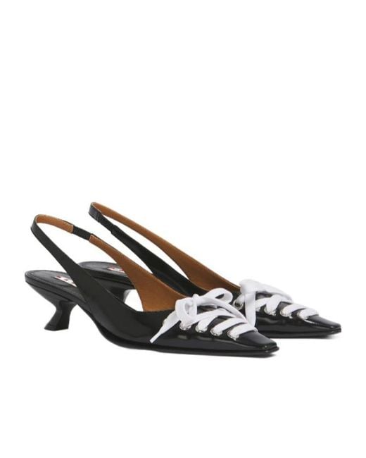 Marni Multicolor Leather Kat Slingback Pumps