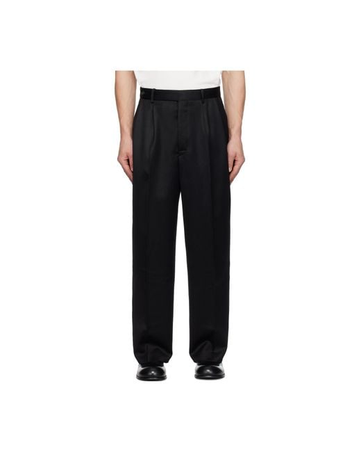 Bode Black Barathea Mcnab Trousers for men