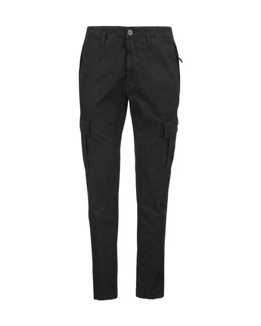 Stone Island Gray Slim-Fit Cargo Trousers for men