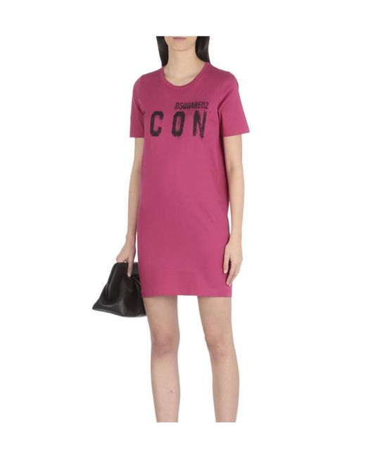 DSquared² Pink An Icon' Dress