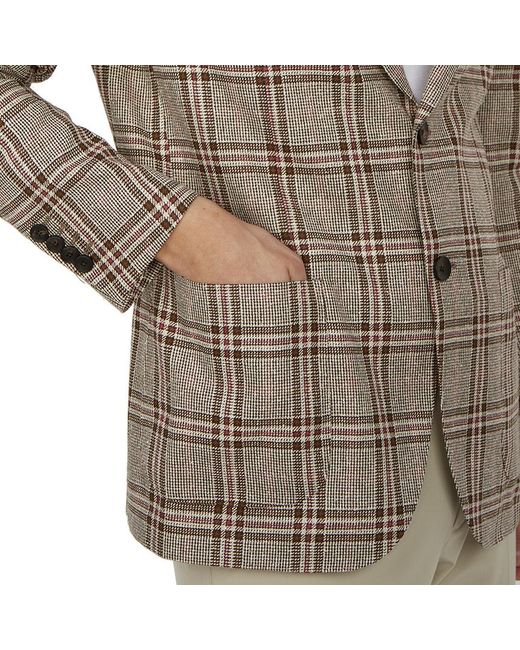 Lardini Natural Long Sleeved Suit Jacket for men