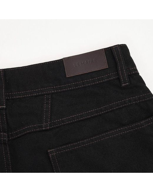 Lemaire Black Twisted Tapered-Leg Trousers for men