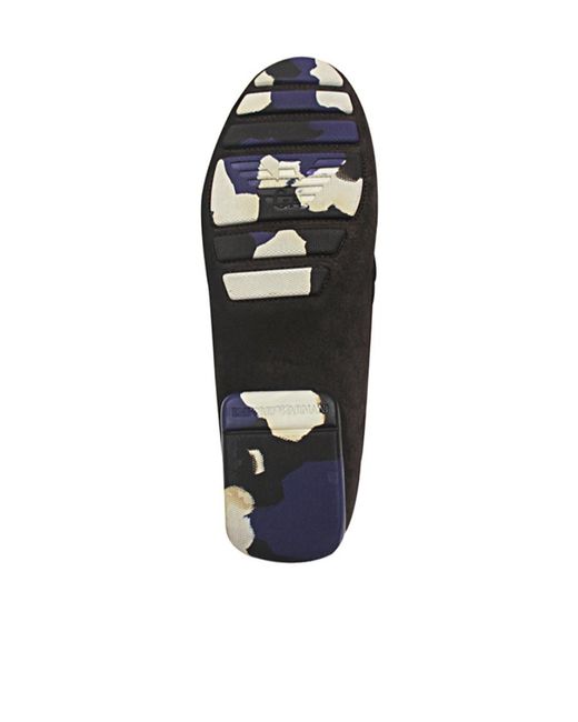 Emporio Armani Black Wear Loafers for men