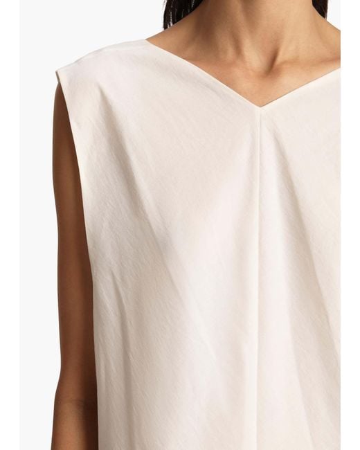 Khaite White Mellie Dress