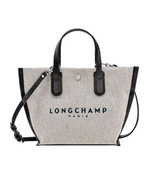 Longchamp White Essential Xs Logo Shoulder Bag