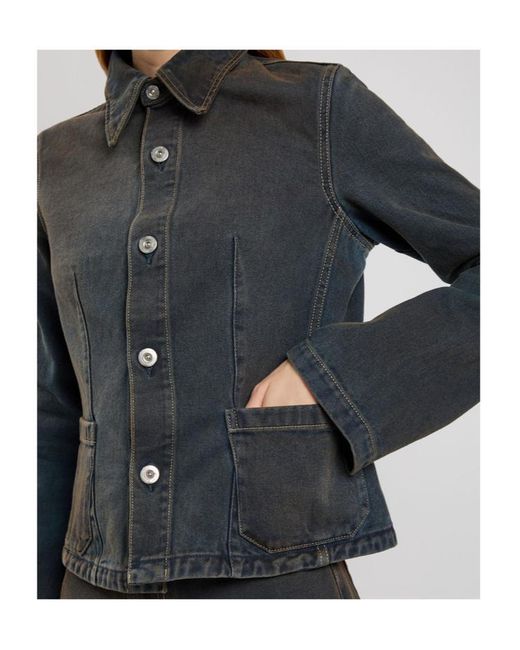 Our Legacy Black Union Darted Denim Jacket