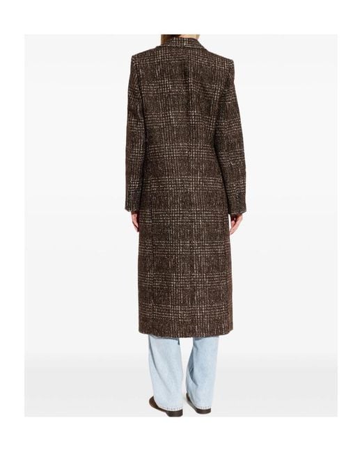 IRO Brown Plaid Coat