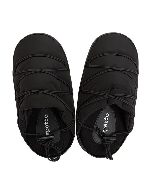 Repetto Black Gentiane Slippers for men
