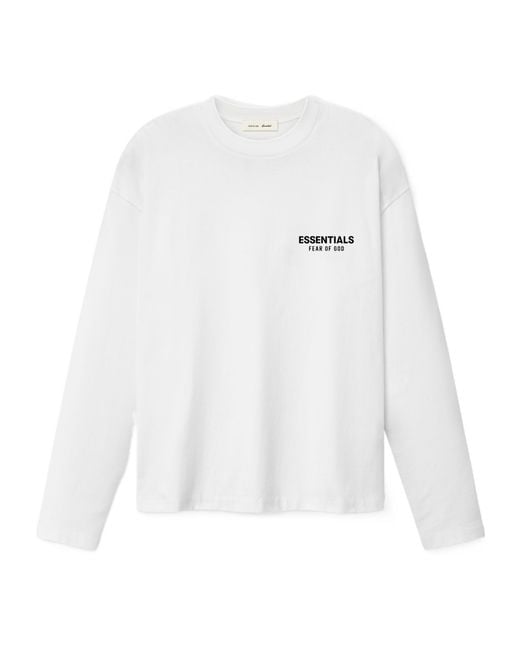 Fear Of God White Long-Sleeved T-Shirt for men