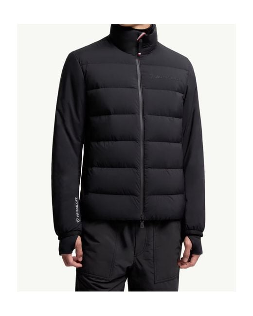 Moncler Blue Grenoble Araripe Zip-Up High Neck Jacket for men