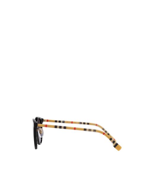Burberry Metallic Geometric Frame Sunglasses
