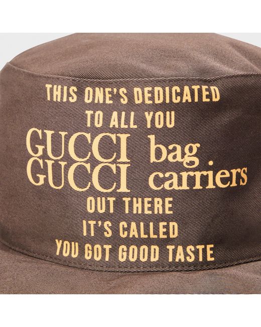 Gucci White Bucket Hat