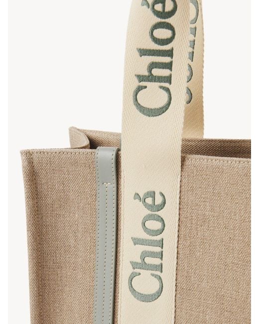 Chloé Natural Woody Tote Bag