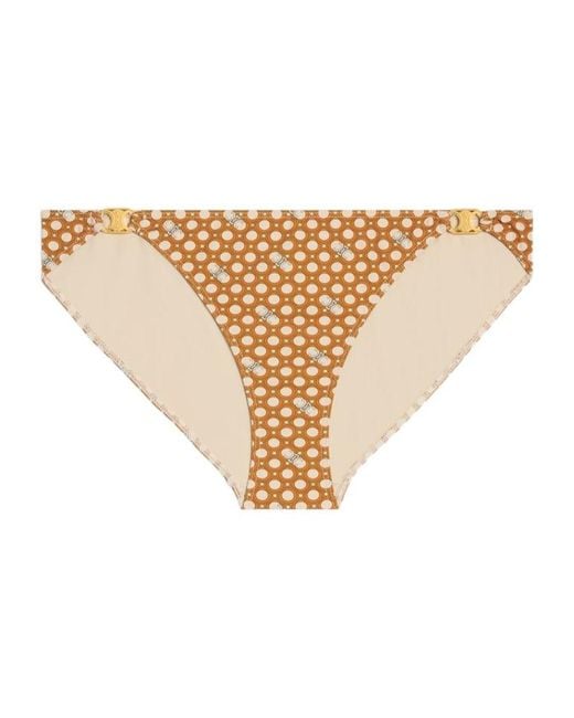 Céline White Triomphe Swimsuit Bottom