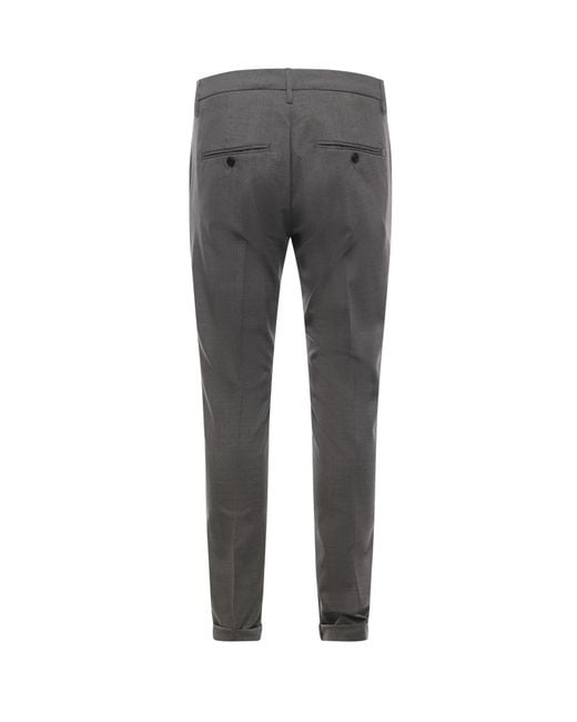 Dondup Blue Slim-Fit Trousers for men