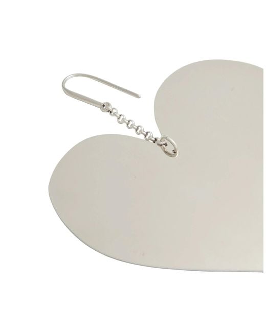 Isabel Marant White Metal Earrings