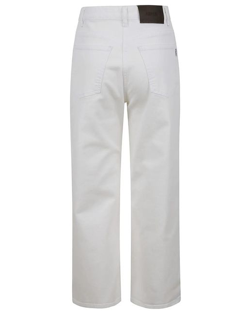 Aspesi Gray Wide-Leg Jeans