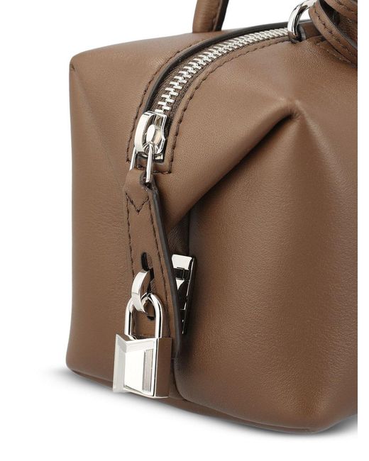 Max Mara Brown Holdalls Small Top Handle Bag