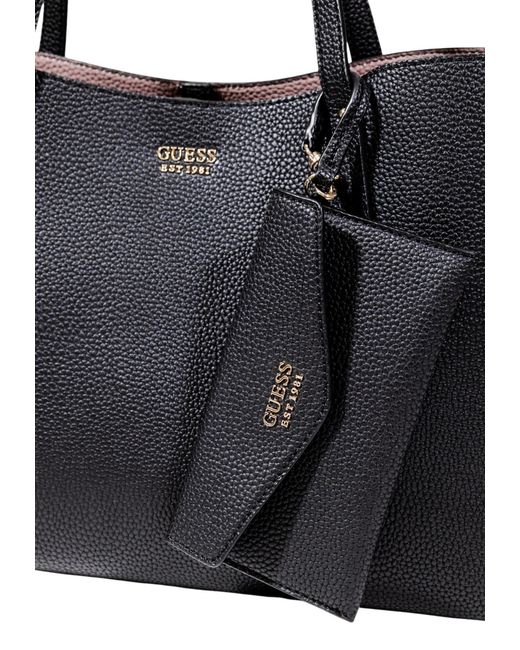 Guess Black Letter Logo Handbag