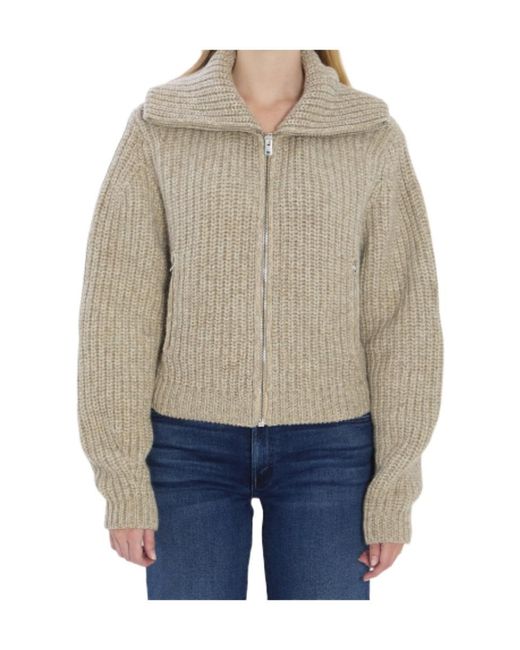 Lemaire Natural Long Sleeved Zipped Cardigan