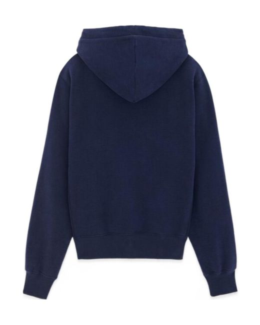 Saint Laurent Blue Cotton Cassandre Hoodie For for men