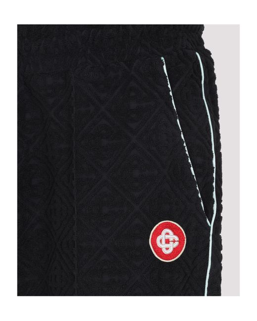 Casablanca Black Logo Embroidered Flared Pants for men
