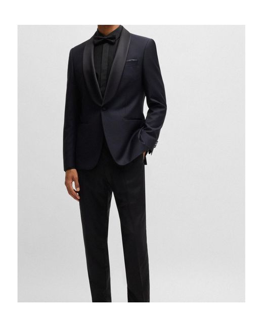 Boss Black Lapel Long Sleeve Shirt for men