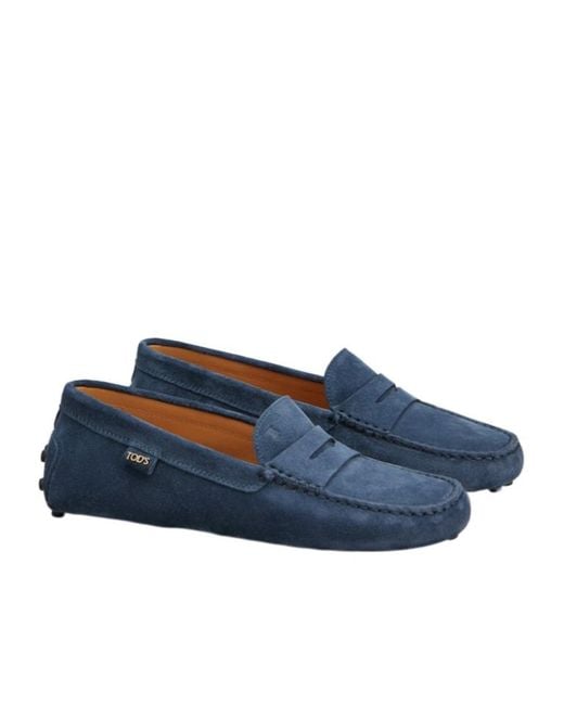 Tod's Blue Gommino Driving Loafers