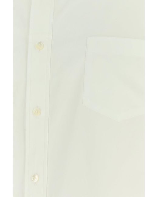 Sacai White Poplin Shirt for men