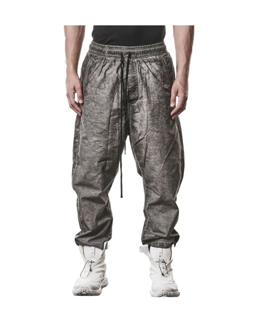 Thom Krom Gray Elasticated Casual Pants for men
